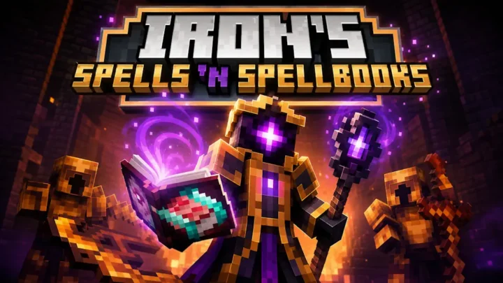 Iron and Spells Magic Mod Minecraft