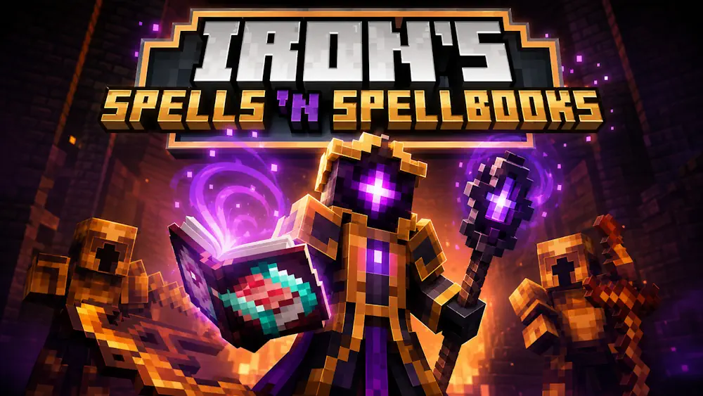 Iron and Spells Magic Mod Minecraft