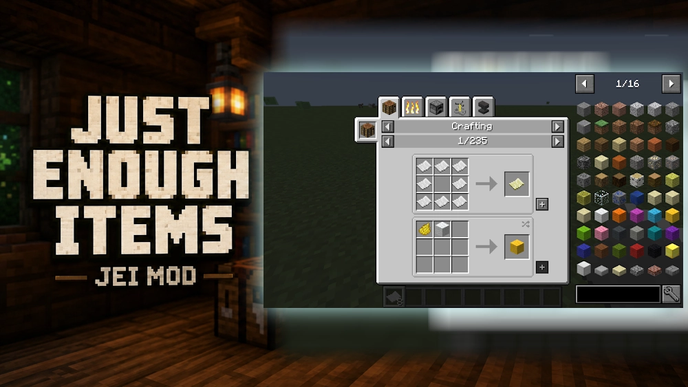 Just Enough Items (JEI) Minecraft