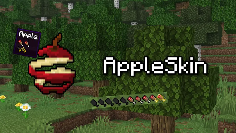 AppleSkin Mod for Minecraft 26.2, 1.12.2