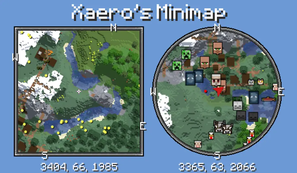 Xaeros Minimap Mod for Minecraft 26.2, 1.12.2
